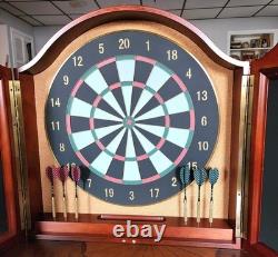 Vintage Bombay Company Dart Board Cabinet 22 3/4 X 22