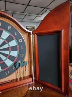Vintage Bombay Company Dart Board Cabinet 22 3/4 X 22