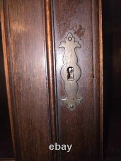 Vintage Brandt Mahogany Corner Cabinet With Glass Upper Doors