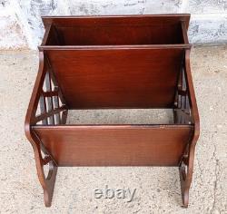 Vintage Cherry Chippendale Scroll Fretwork 3 Tier Wall Telephone Writing Shelf