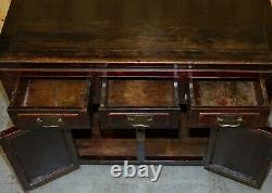 Vintage Chinese Cabinet Cupboard Sideboard Lacquered Carved And Detailed Piece