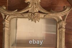Vintage Chinoiserie Wall Curio Cabinet Hollywood Regency Gold Midcentury