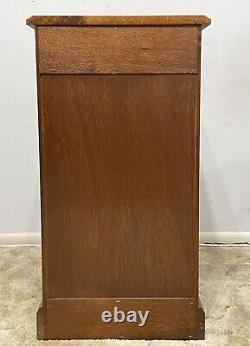 Vintage Chippendale Style Mahogany Locking Filing Cabinet