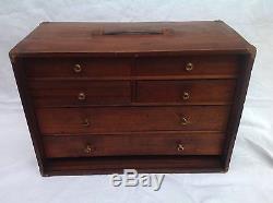 Vintage Collectors Cabinets With Six Draws, Pigeon Hole, small Unit