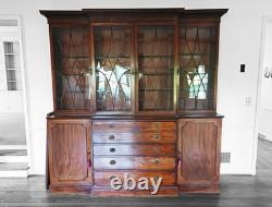Vintage Custom Monumental Breakfront Cabinet Fb-6226a