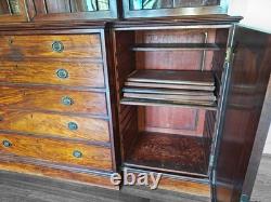 Vintage Custom Monumental Breakfront Cabinet Fb-6226a