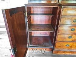 Vintage Custom Monumental Breakfront Cabinet Fb-6226a
