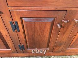 Vintage D. R. Dimes Northshore 2-part country pine stepback cupboard rich color