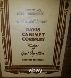 Vintage Davis and Company Credenzas Good Condition
