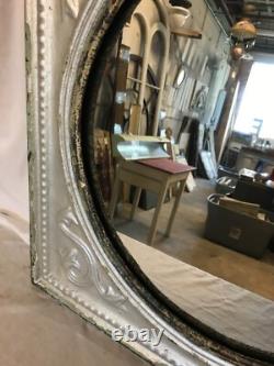 Vintage Decorative Salvaged Tin Ceiling 23 SQ. Silver Metal Mirror Old 789-25B