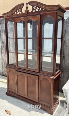 Vintage Dining Room Wooden Cabinet For Dishes, Wines, Alcohol, Frames, Trophies