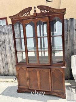 Vintage Dining Room Wooden Cabinet For Dishes, Wines, Alcohol, Frames, Trophies