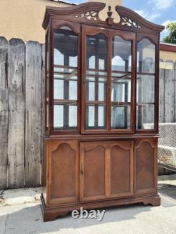Vintage Dining Room Wooden Cabinet For Dishes, Wines, Alcohol, Frames, Trophies