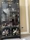 Vintage Display Cabinet With Decorated With Faux Stones
