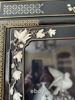 Vintage Display Cabinet With Decorated With Faux Stones