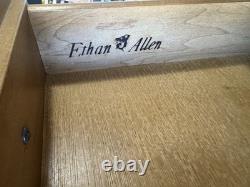 Vintage Ethan Allen Baumritter Heirloom Nutmeg Maple Wood Governor's Cabinet