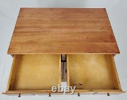 Vintage Ethan Allen Cabinet Storage Sideboard Maple Birch Nutmeg Shutter Doors