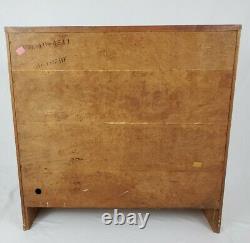 Vintage Ethan Allen Cabinet Storage Sideboard Maple Birch Nutmeg Shutter Doors