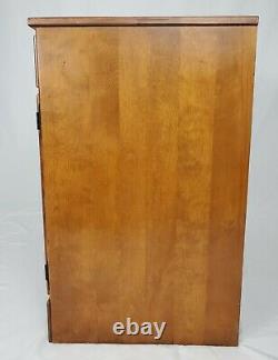 Vintage Ethan Allen Cabinet Storage Sideboard Maple Birch Nutmeg Shutter Doors