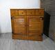 Vintage Ethan Allen Heirloom Nutmeg Maple Crp Cabinet Louvered Shutter Doors