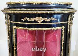 Vintage FRENCH Louis XV Style CHINOISERIE Bronze Display CABINET Vitrine CURIO