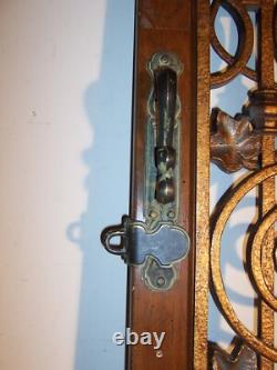 Vintage Faux Iron Gate Grape Clusters Wine Cabinet Door Only Wall Art Salvage