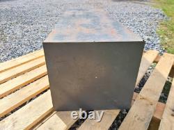 Vintage File Cabinet Ledger Card Catalog Industrial Drawer Storage Gray Rusty 18