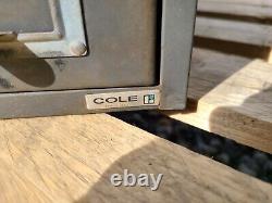 Vintage File Cabinet Ledger Card Catalog Industrial Drawer Storage Gray Rusty 18