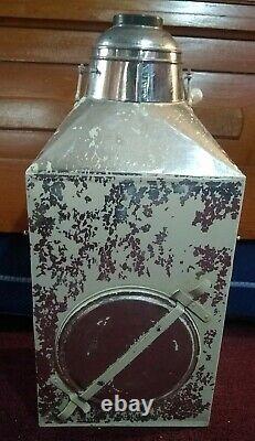 Vintage Flour Sifter Bin Glass Window Antique McDougall Hoosier Sellers Cabinet