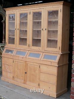 Vintage French Country Store Cupboard Cabinet
