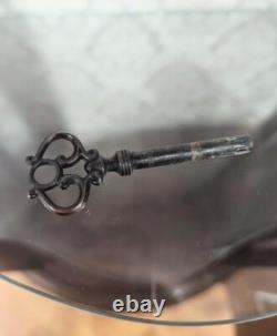 Vintage French Louis XV Inlaid Lighted Display Half Round Cabinet