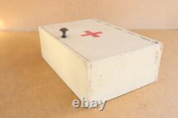 Vintage Furniture Cupboard Wood Medical Box First Aid Chest Storage Shelf 1940s