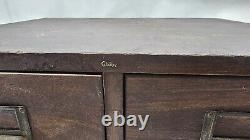 Vintage GLOBE WERNICKE Oak 2 Drawer Index Card File Cabinet