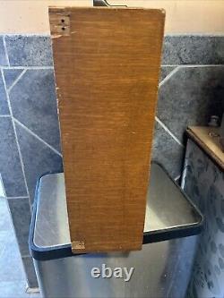 Vintage GLOBE WERNICKE WOODEN 2 DRAWER Index Card FILE CABINET