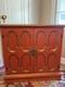 Vintage Gabberts Orange And Gold Cupboard Circa 1960s Made In Usa