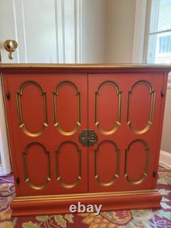 Vintage Gabberts Orange And Gold Cupboard Circa 1960s Made In USA