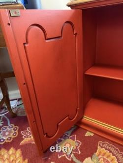 Vintage Gabberts Orange And Gold Cupboard Circa 1960s Made In USA
