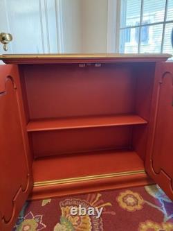 Vintage Gabberts Orange And Gold Cupboard Circa 1960s Made In USA