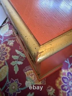 Vintage Gabberts Orange And Gold Cupboard Circa 1960s Made In USA