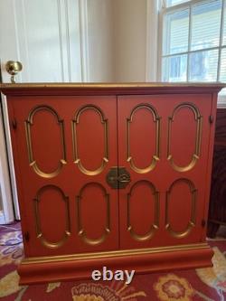 Vintage Gabberts Orange And Gold Cupboard Circa 1960s Made In USA