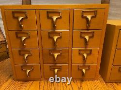 Vintage Gaylord Bros 12 & 9 Drawer Card Catalog