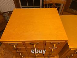 Vintage Gaylord Bros 12 & 9 Drawer Card Catalog