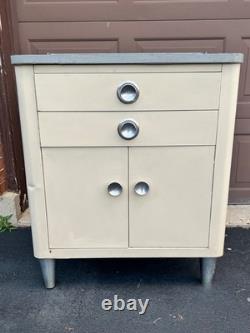 Vintage HAMILTON Steel Medical cabinet Mid-Century Art Deco