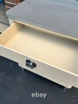Vintage HAMILTON Steel Medical cabinet Mid-Century Art Deco