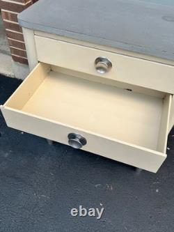 Vintage HAMILTON Steel Medical cabinet Mid-Century Art Deco