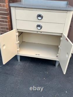 Vintage HAMILTON Steel Medical cabinet Mid-Century Art Deco