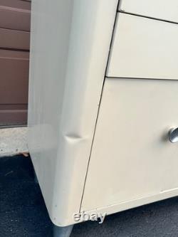Vintage HAMILTON Steel Medical cabinet Mid-Century Art Deco