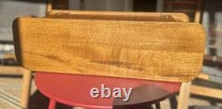 Vintage HTF Mid Century Eppco Enterprises Teak Tambour Door Wall Mount Cabinet