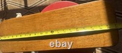 Vintage HTF Mid Century Eppco Enterprises Teak Tambour Door Wall Mount Cabinet