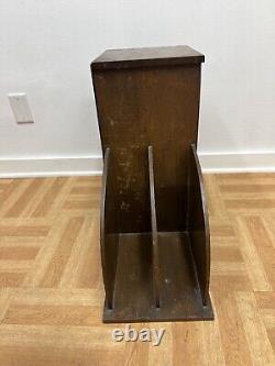 Vintage HUMIDOR CABINET Art Deco copper lined cigar storage magazine rack stand